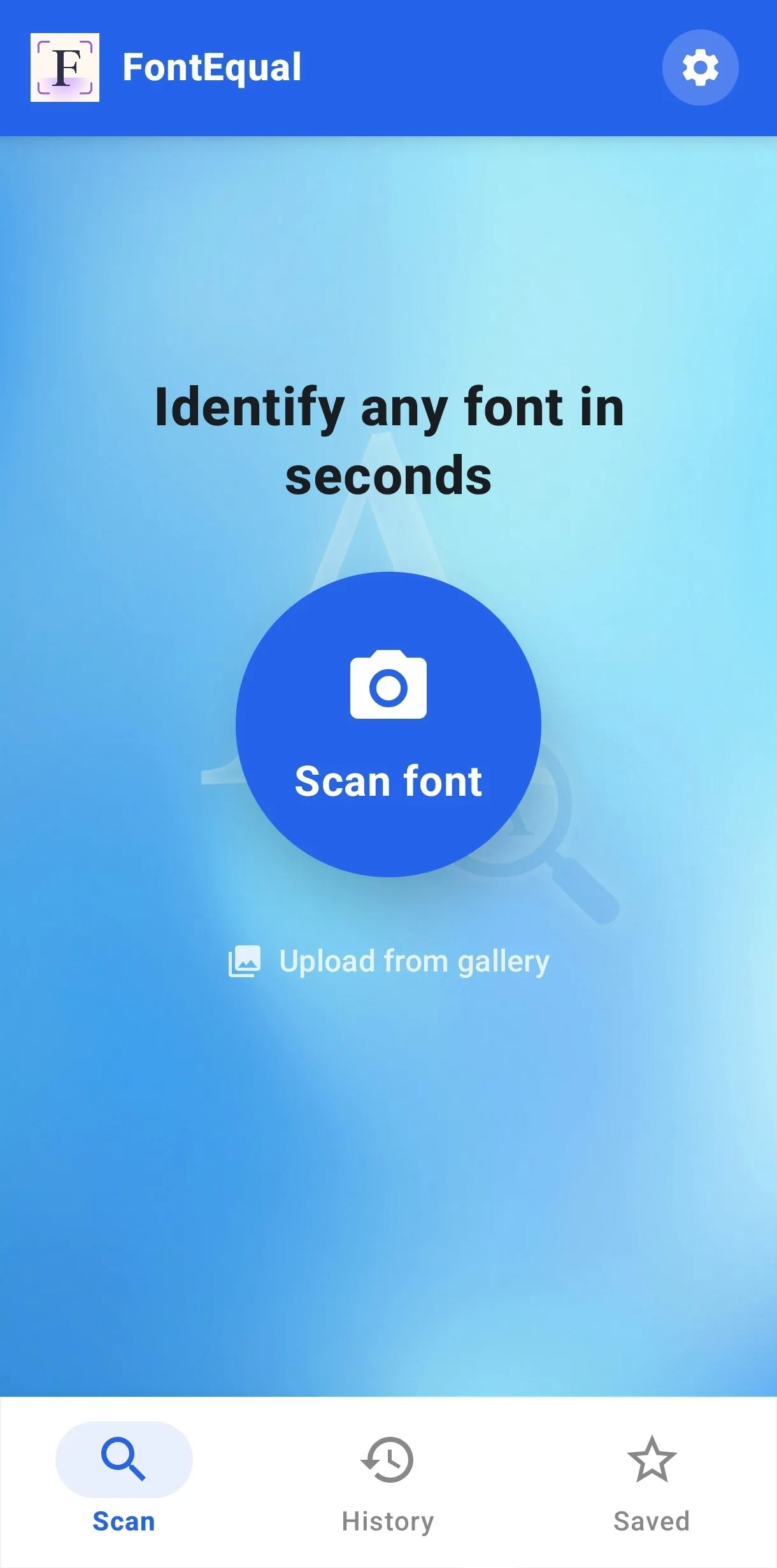 Scan font